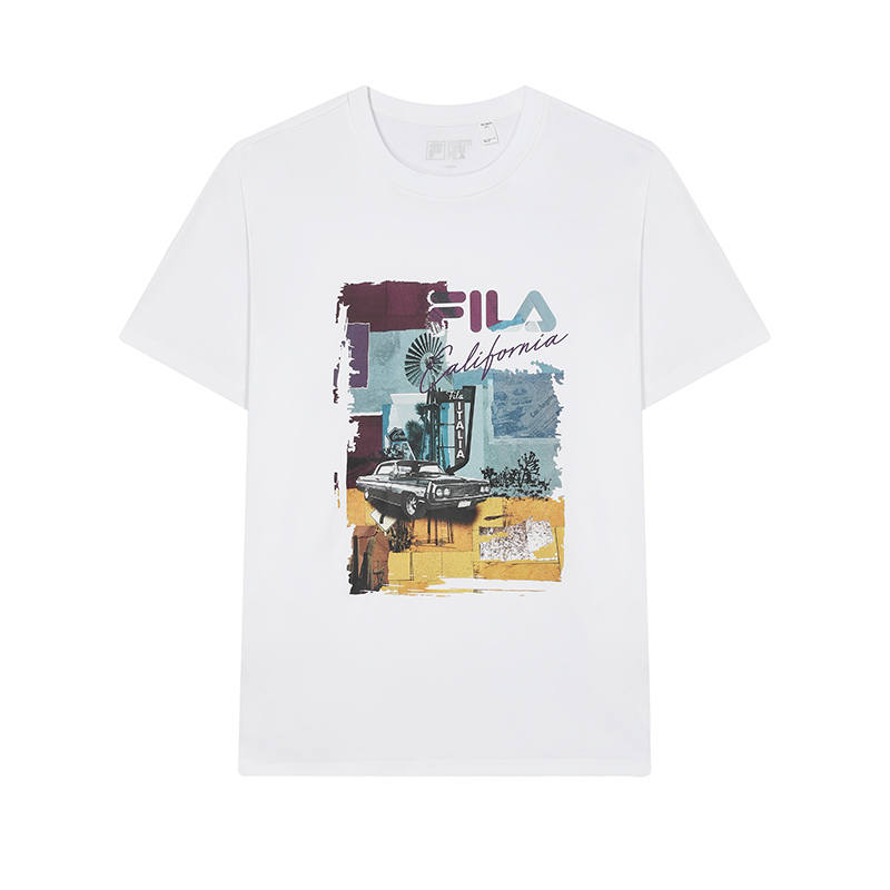 FILA SS24 T Shirt Men's Standard White