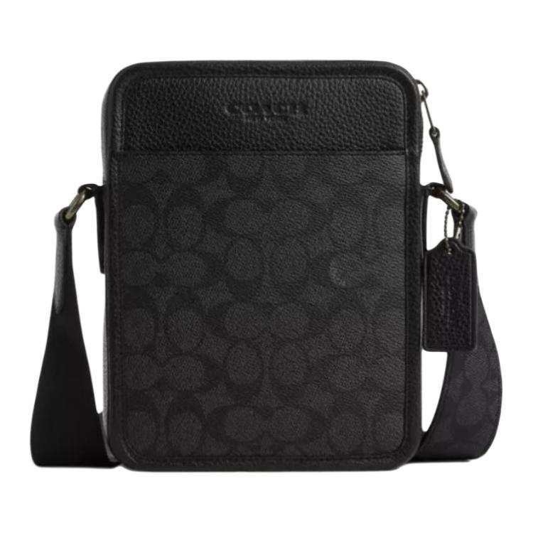 COACH Sullivan Coated Canvas Crossbody Bags Small Men's Black