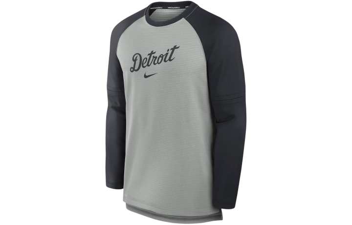 Nike Nike Detroit Tigers Authentic Collection Game Time T Shirt Men's Gray