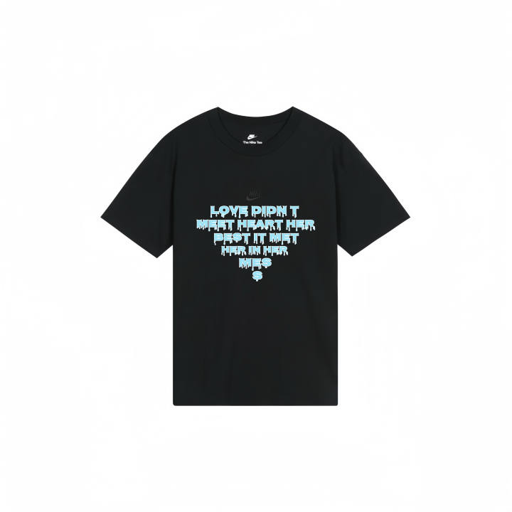 Nike Nike T Shirts Unisex Black Crew Neck Moderate Straight Fit