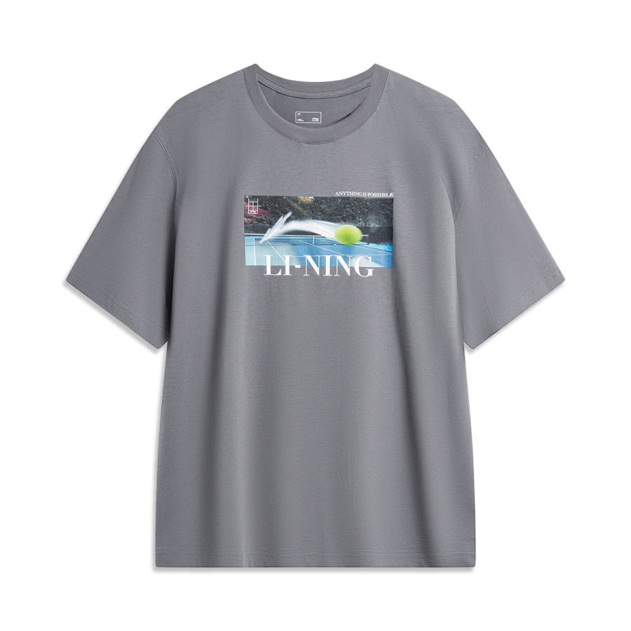 Li-Ning Li Ning Sports Life Collection T Shirt Men's Shadow Gray