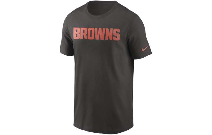 Nike Nike T Shirts Men's Brown Crew Neck Moderate Straight Fit