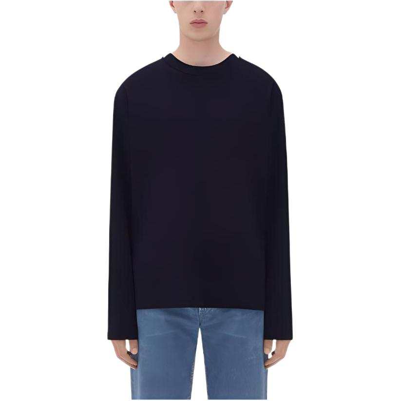 Bottega Veneta Fluid Jersey T Shirt T Shirt Men's Marine Blue