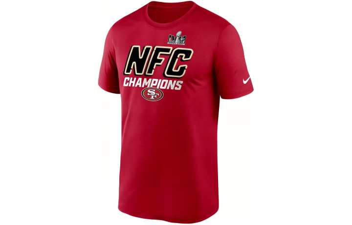Nike Nike Scarlet San Francisco 49ers 2023 Nfc Champions Iconic T-shirt