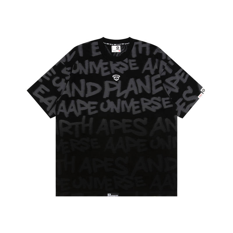 Aape By *A Bathing APE® Slogan print Cotton T shirt