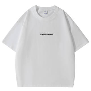 WARNING LIGHT T Shirts Unisex Crew Neck Moderate