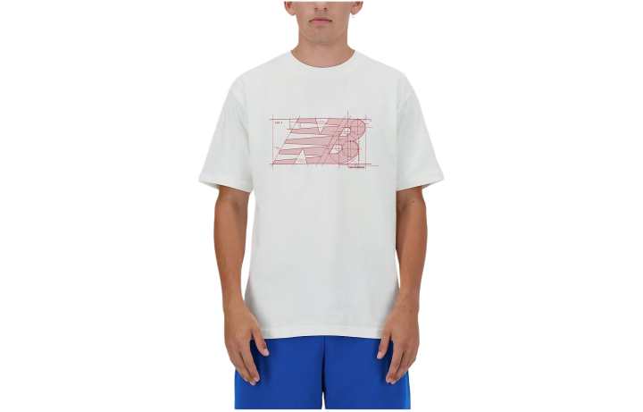 New Balance New Balance Science Schematic T Shirt Men's White