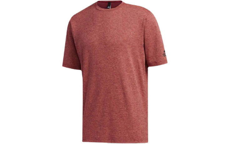 Adidas Adidas T Shirts Men's Red Crew Neck Moderate Straight Fit