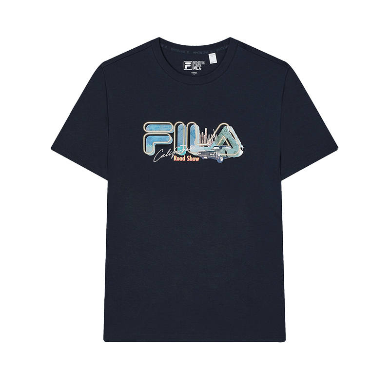 FILA Heritage T Shirt Men's Legend Blue