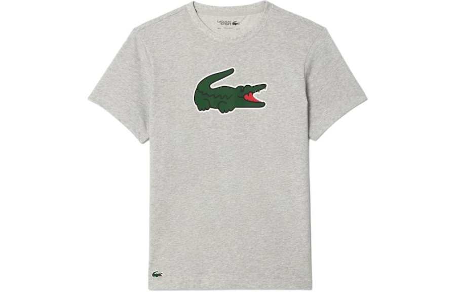 LACOSTE LACOSTE T Shirt Men's Gray Medium