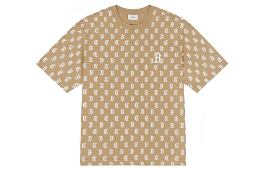 MLB MLB MONOGRAM T Shirt Unisex Light Camel