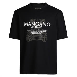 MANGANO Bear Series T Shirts Men's Crew Neck Thin Straight Fit
