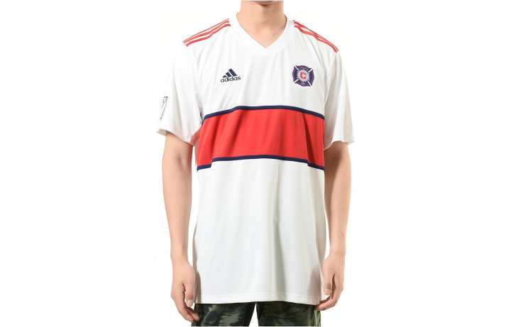 Adidas Adidas T Shirts Men's White V Neck Moderate Straight Fit