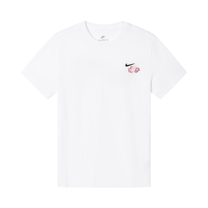 Nike Nike T Shirts Men's White Crew Neck Moderate Straight Fit