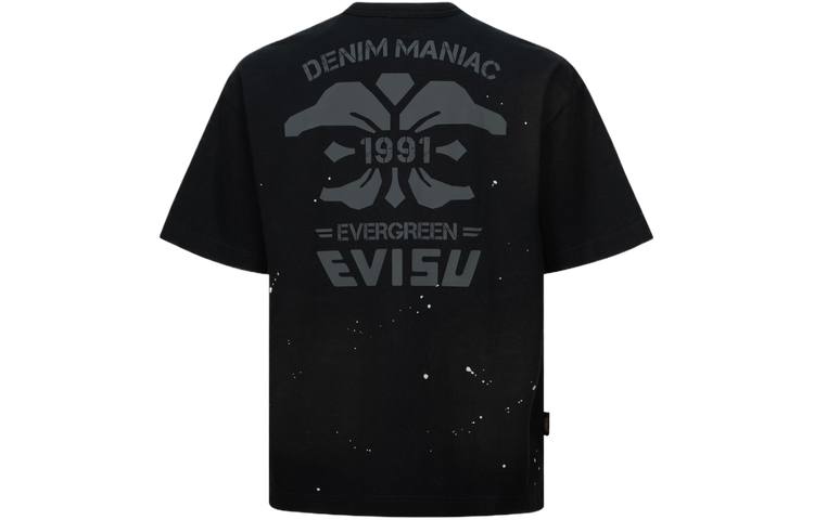 EVISU T Shirts Men's Crew Neck Moderate Straight Fit