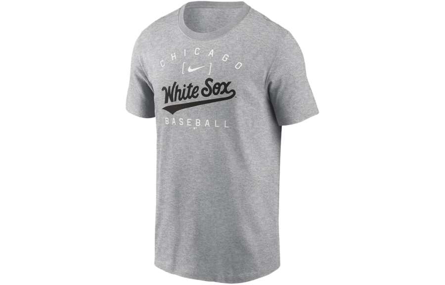 Nike Nike T Shirts Men's Gray Crew Neck Moderate Straight Fit