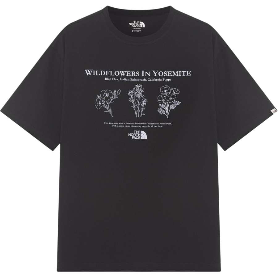 THE NORTH FACE FLOWER EX T Shirt Men's Black