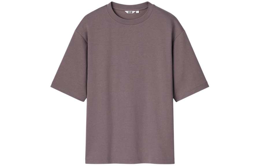 UNIQLO T Shirts Unisex 75 Fuchsia Crew Neck Moderate