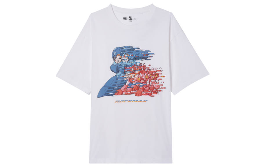 UNIQLO T Shirts Unisex 00 White Crew Neck Moderate Straight Fit