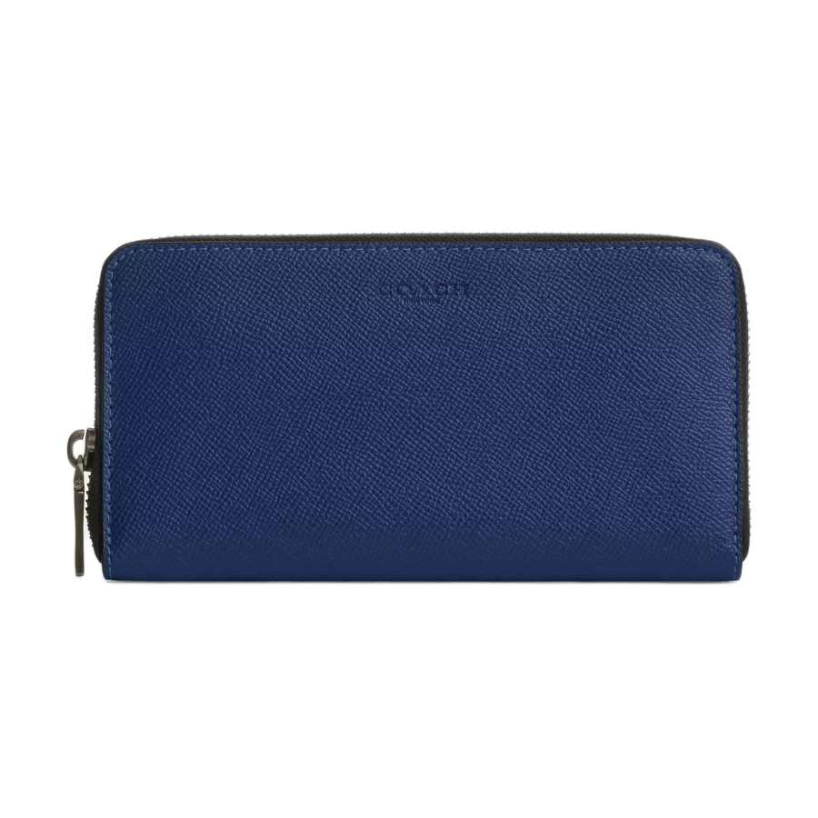COACH COACH Accordion Wallet Leather Wallet Men's Dark Blue