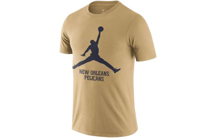 Jordan Jordan T Shirt New Orleans Pelicans Men's Khaki