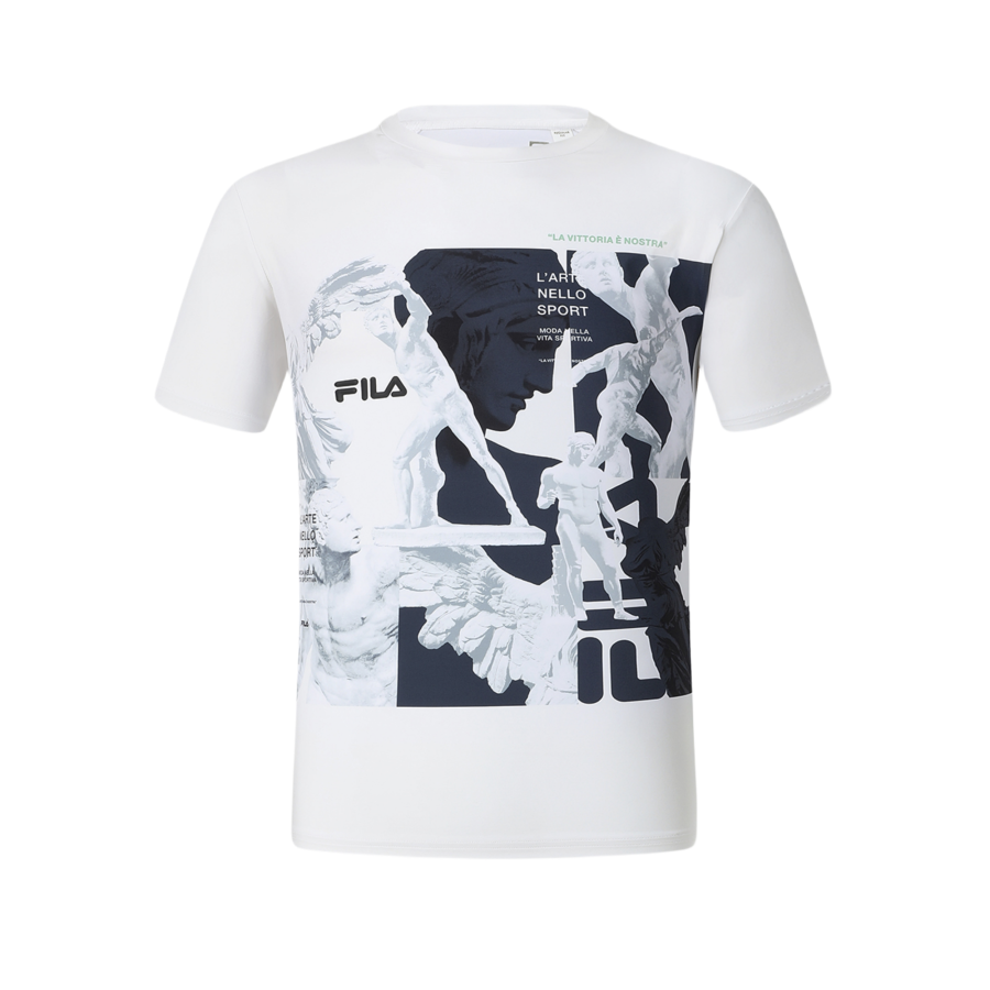 FILA SS24 T Shirt Men's Starlight White