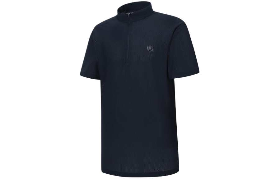 KOLON SPORT T Shirts Men's Stand Collar Moderate Straight Fit