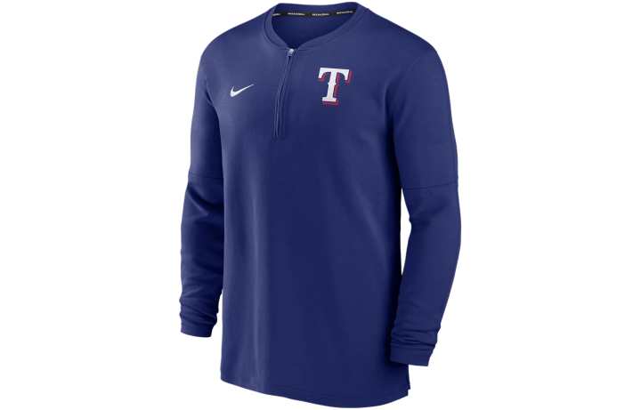 Nike Nike Texas Rangers Authentic Collection Game Time Men's Nike Dri-FIT Mlb 1/2-Zip Long-Sleeve Top