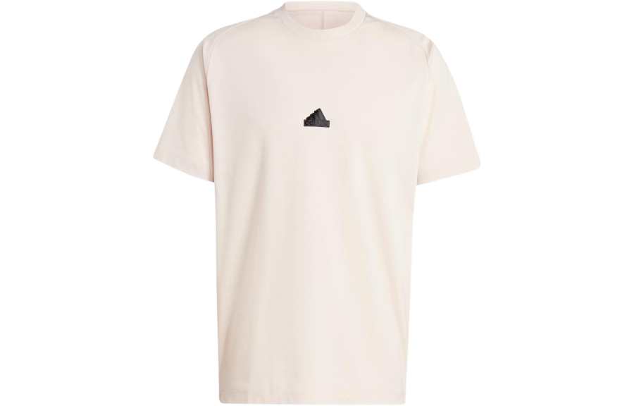 Adidas Adidas T Shirts Men's Beige Crew Neck Moderate Straight Fit