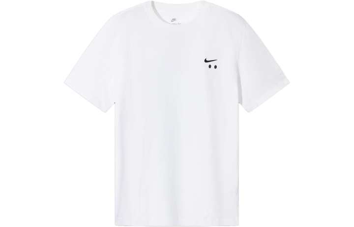 Nike Nike T Shirts Men's White Crew Neck Moderate Straight Fit