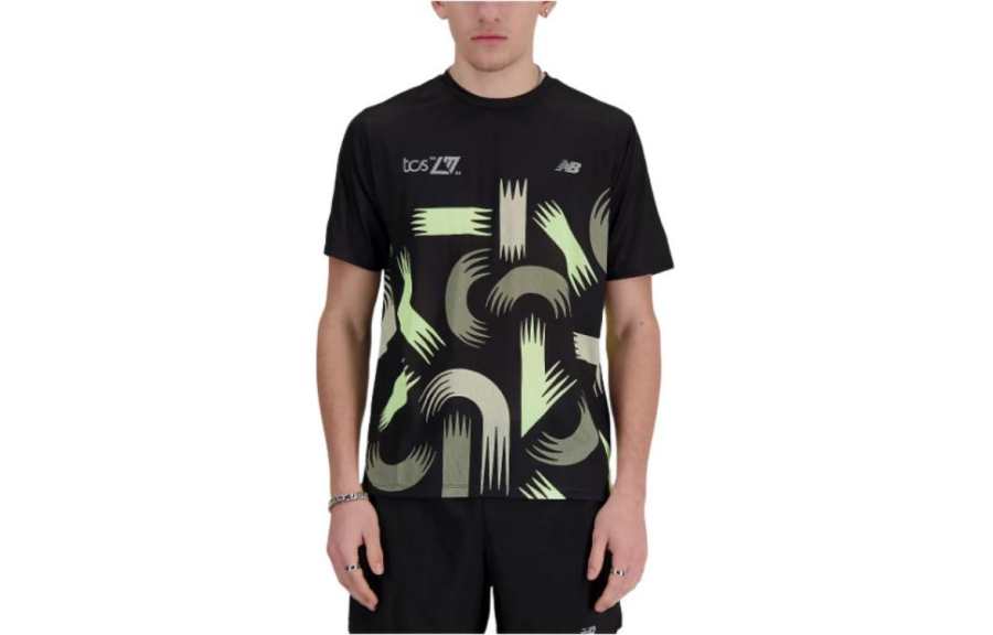 New Balance New Balance London Edition T Shirt Men's Mixed Black
