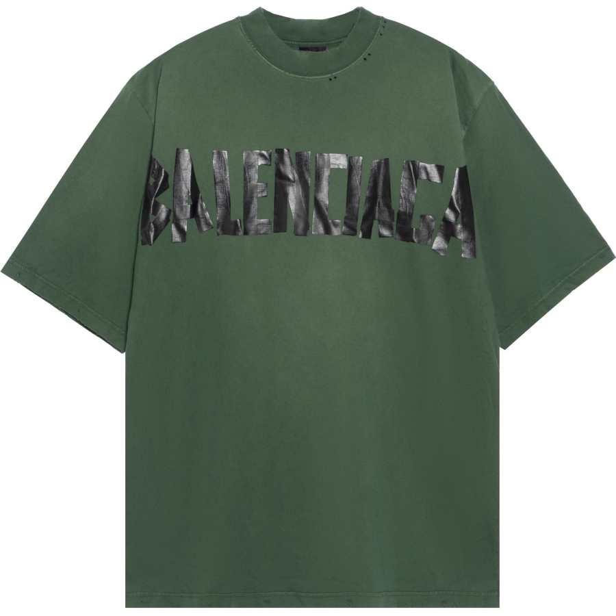 Balenciaga SS24 T Shirt Regular Fit Men's Green