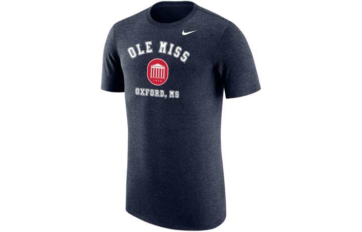 Nike Nike Ole Miss T Shirt Men's Marine Blue