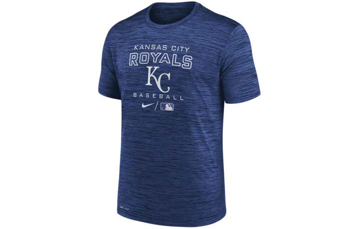 Nike Nike x MLB Nike Dri—FIT Speed Practice T Shirt Kansas City Royals Men's Marine Blue