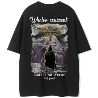 WHELVE T Shirts Unisex Crew Neck Moderate Heavyweight