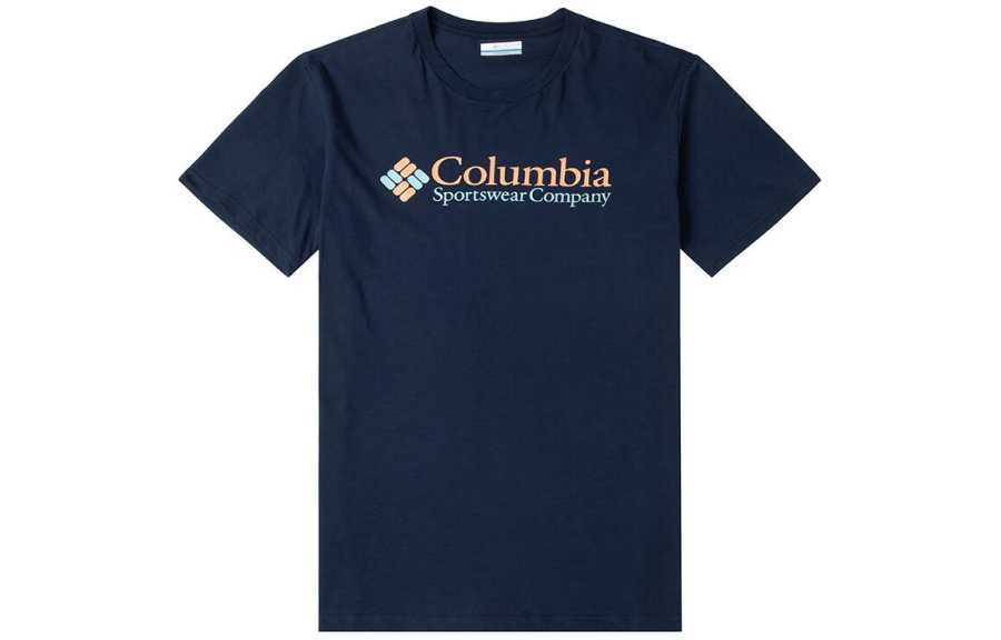 Columbia T Shirt Men's Marine Blue