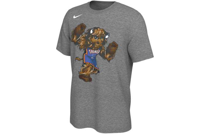 Nike Nike T Shirt Oklahoma City Thunder Men's Dark Gray