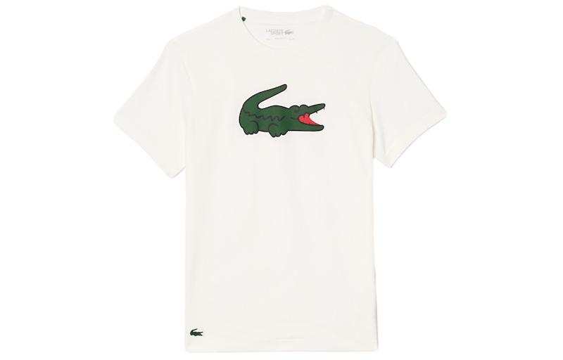 LACOSTE LACOSTE T Shirts Men's White Crew Neck Moderate