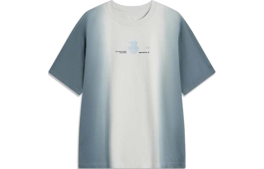 Li-Ning Li Ning CF Tracing Drop Shoulder Sleeve T Shirt Unisex Bleached