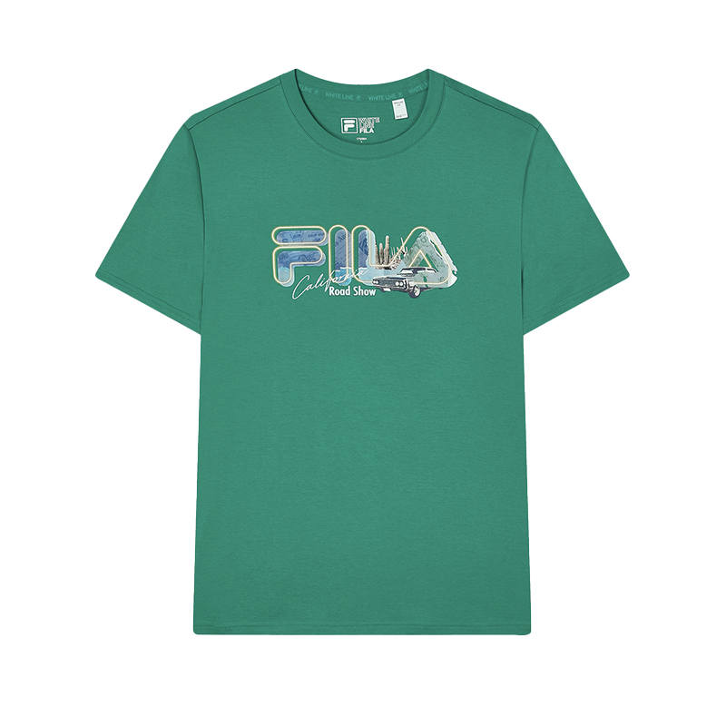 FILA Heritage Collection SS24 T Shirt Men's Wan Zhong Green