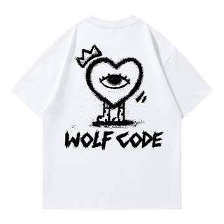 WOLF CODE T Shirts Unisex Crew Neck Moderate Heavyweight