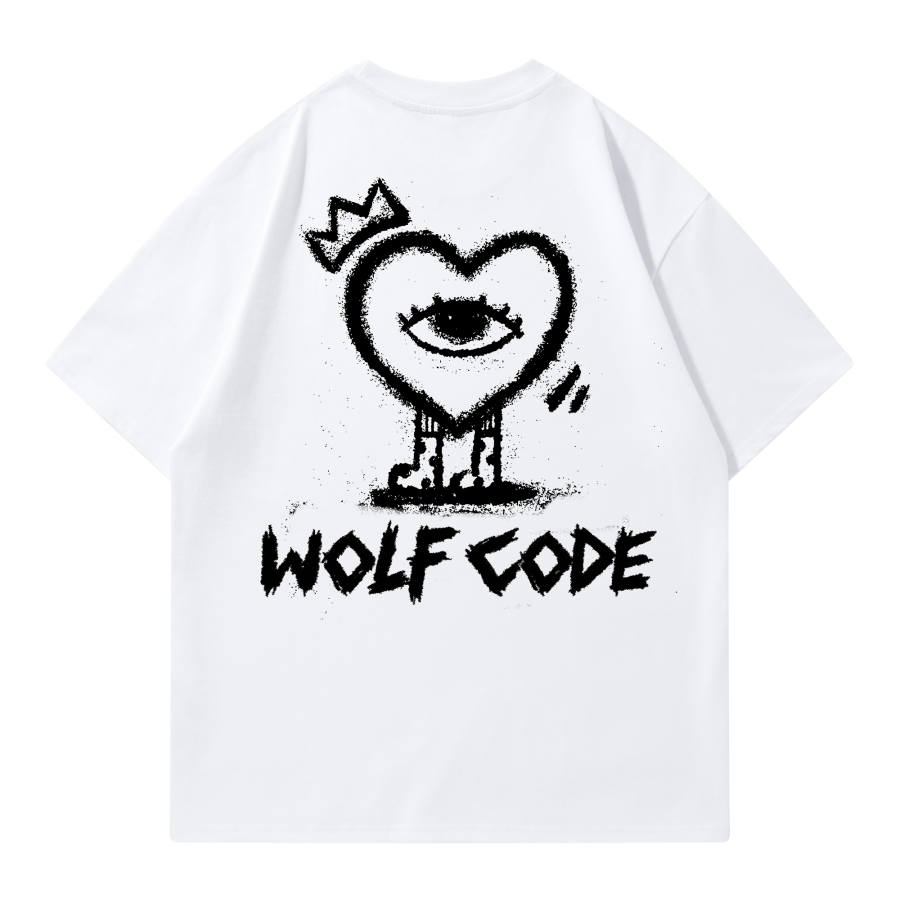 WOLF CODE T Shirts Unisex Crew Neck Moderate Heavyweight