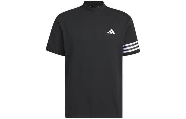 Adidas Adidas T Shirts Men's Black Crew Neck Moderate Straight Fit