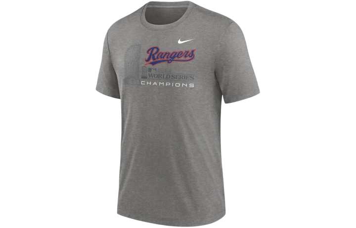 Nike Nike T Shirt Texas Rangers Men's Dark Gray Heather