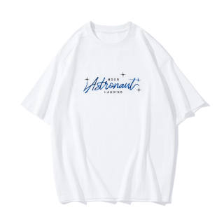 ZHONGGUOHANGTIAN T Shirts Unisex Crew Neck Moderate Straight Fit