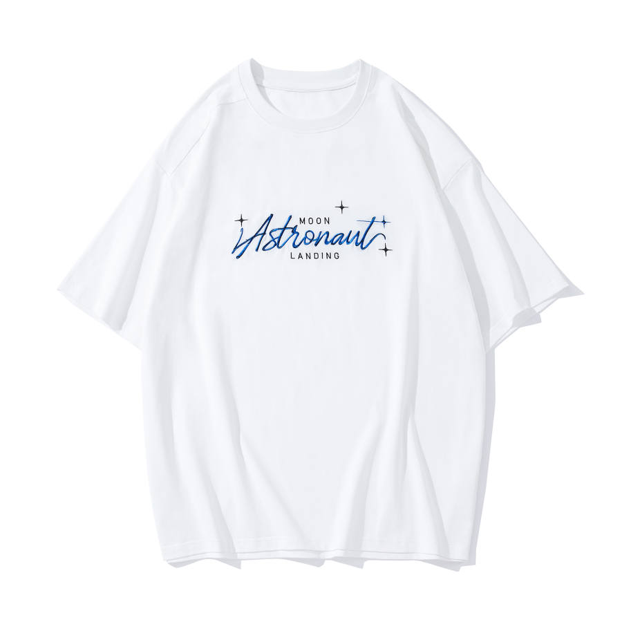 ZHONGGUOHANGTIAN T Shirts Unisex Crew Neck Moderate Straight Fit