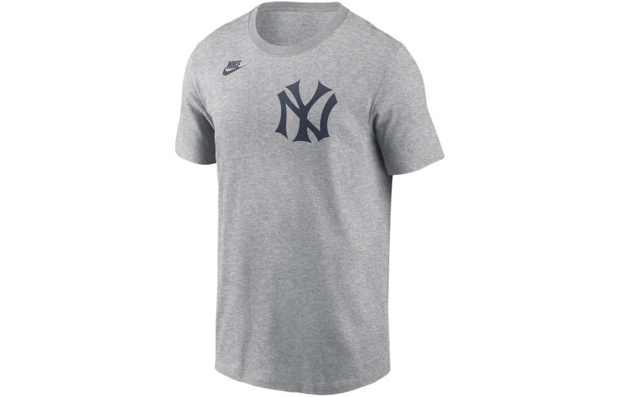 Nike Nike T Shirts Men's Gray Crew Neck Moderate Straight Fit