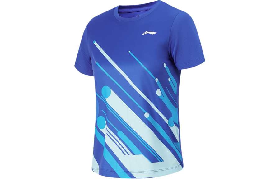 Li-Ning Li Ning Table Tennis Collection T Shirt Unisex Bright Blue