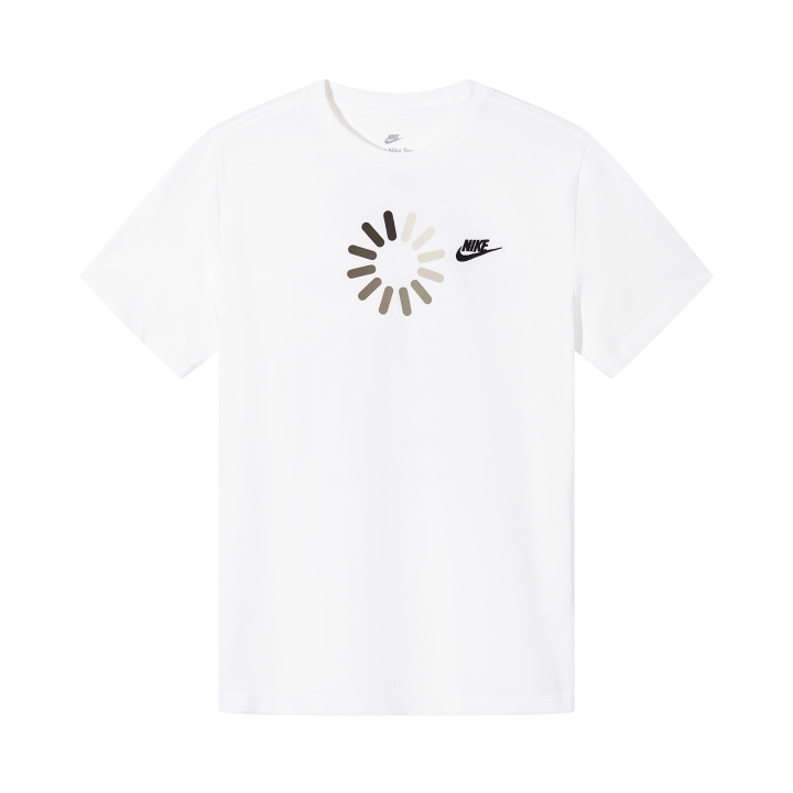 Nike Nike T Shirts Men's White Crew Neck Moderate Straight Fit