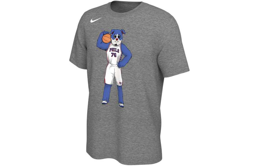 Nike Nike Philadelphia 76ers T Shirt Philadelphia 76ers Men's Dark Gray